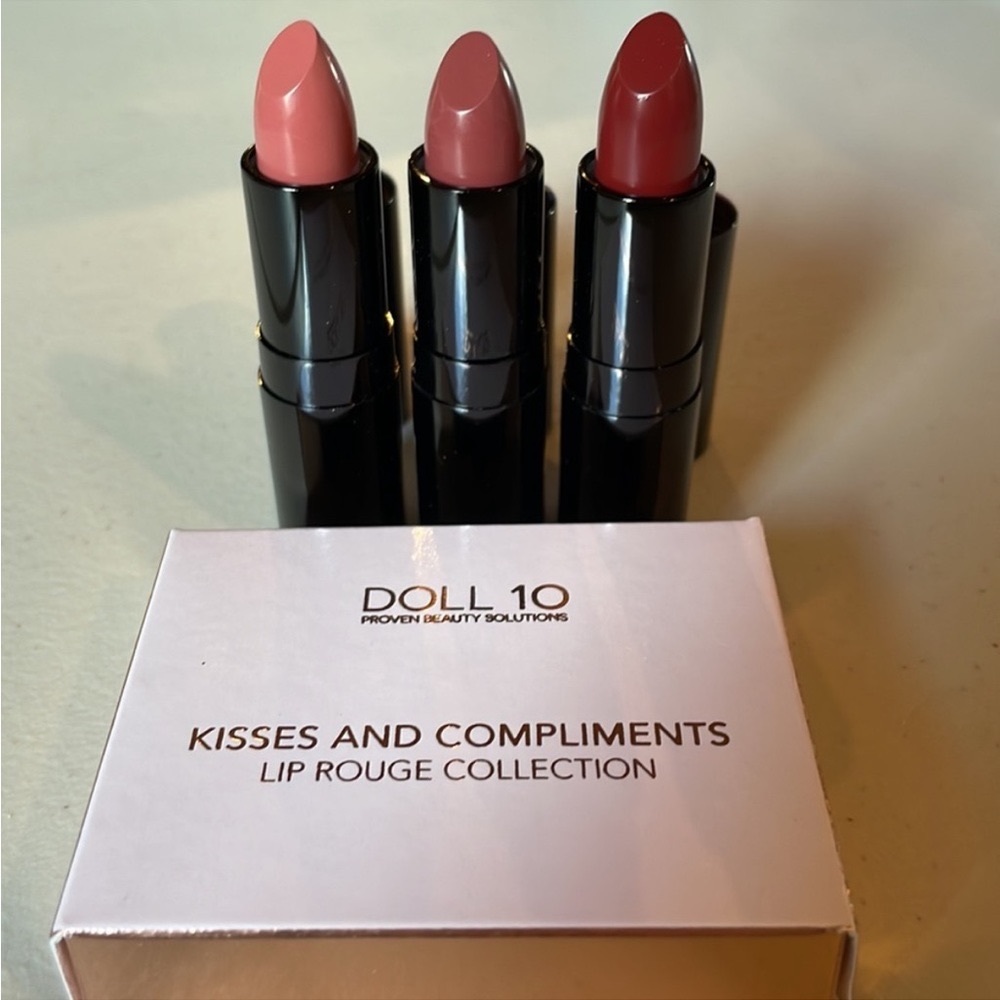 Doll 10 Kisses And Compliments Lip Rouge Collection Set Of 3 Lipsticks